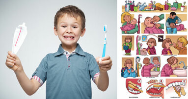 BZÄK: Comic für Zahnpflege von Kleinkindern